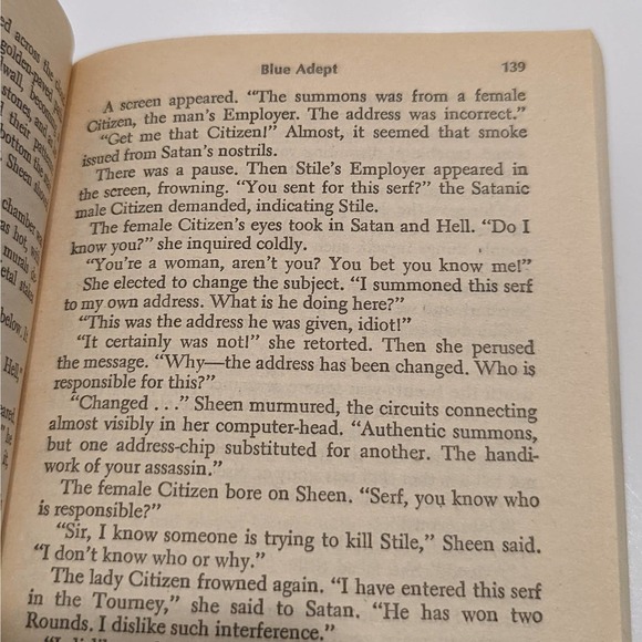 Blue Adept (1987, Paperback) The Apprentice Adept Book 2 - Piers Anthony - Picture 6 of 7